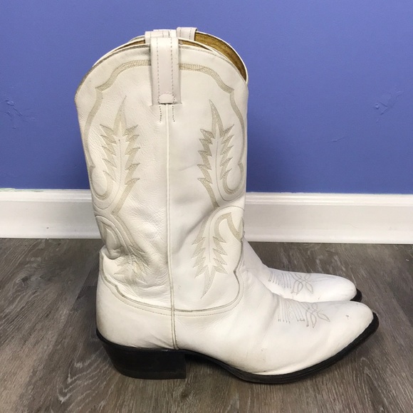 Tony lama white cowboy boots Clearance